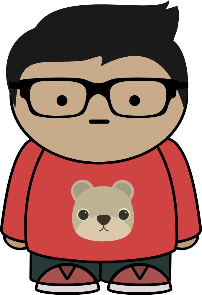 OnlineLabels Clip Art - Boy With Glasses